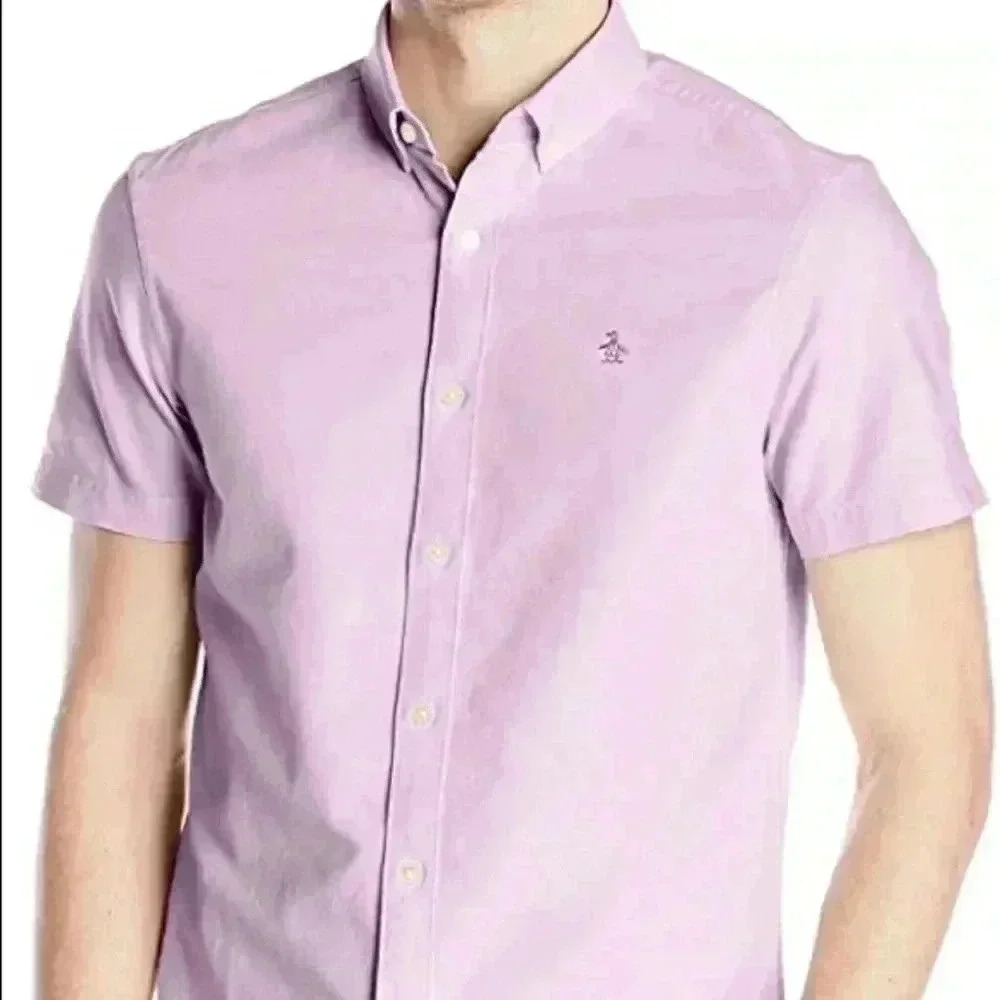 Original Penguin Purple Casual Button Down Shirt